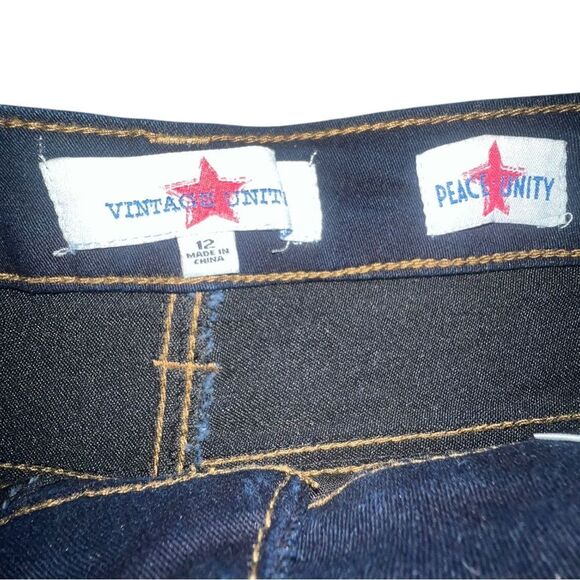 Vintage United Women's Core Control Sky High Rise Skinny Jeans Dark Rinse 12 NWT - Picture 4 of 5